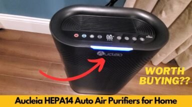 Aucleia HEPA14 Auto Air Purifiers for Home, Covers 2,100 Sq Ft