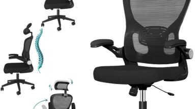 CBBPET Ergonomic Office Chair Review 6 cbbpet ergonomic office chaircomputer chair with lumbar supporthome office desk chairshome office swivel mesh chair flip