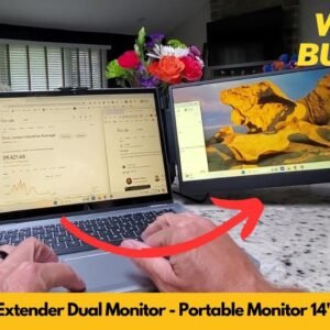 Laptop Screen Extender Dual Monitor | Portable Monitor 14in FHD 1080P Screen | Worth Buying?