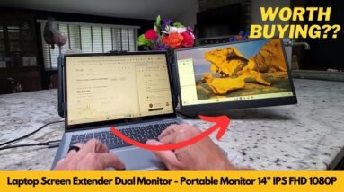 Laptop Screen Extender Dual Monitor | Portable Monitor 14in FHD 1080P Screen | Worth Buying?