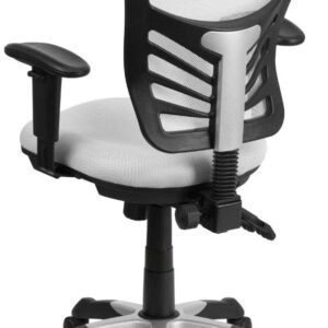flash furniture nicholas mid back black mesh multifunction executive swivel ergonomic office chair with adjustable arms 3