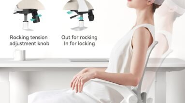 hbada office chair desk chair with flip up armrests and saddle cushion ergonomic office chair with s shaped backrest swi 2