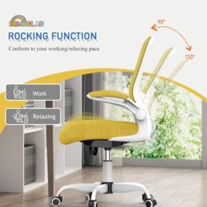 mimoglad home office chair high back desk chair ergonomic mesh computer chair with adjustable lumbar support and thicken 2