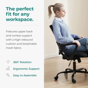 smug office computer gaming desk chair ergonomic mid back mesh rolling work swivel task chairs with wheels comfortable l 2