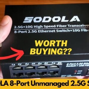 SODOLA 8-Port Unmanaged 2.5G Network Switch Review | Worth Buying?