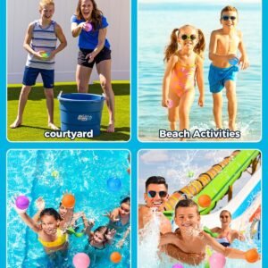 soppycid reusable water bomb balloons summer toy water toy for boys and girls pool beach toys for kids ages 3 12 outdoor 1