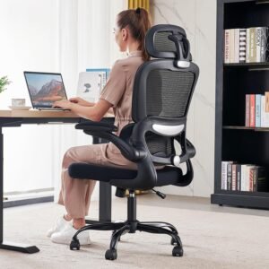 tralt office chair ergonomic desk chair 330 lbs home mesh office desk chairs with wheels comfortable gaming chair high b
