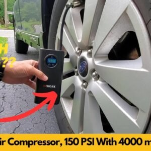 HIWORK Air Compressor, Tire Inflator 150 PSI With Rechargeable 4000 mAh Battery | Worth Buying?