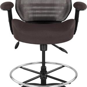 boliss 400lbs mesh ergonomic drafting chairtall office chair standing desk chairheight adjustable armrestlumbar supportf 1