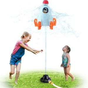 chuchik water sprinkler for kids toddler outdoor toys backyard spinning turtle kids sprinkler toy summer toys splashing 1 2