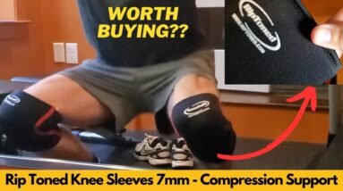 Rip Toned Knee Sleeves 7mm - Compression Weightlifting Knee Support | Worth Buying?