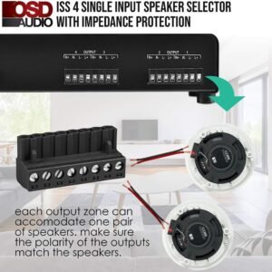 osd audio 7 zone automatic speaker selector dual source and remote control atm7 1
