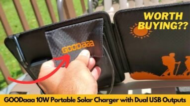 GOODaaa 10W Portable Solar Charger with Dual USB Outputs Super Handy Foldable Size | Worth Buying?