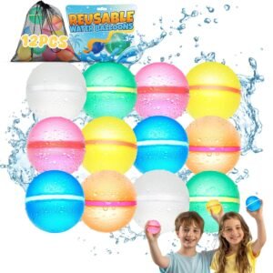 reusable water balloons for kids summer toys pool beach water toys for boys and girls silicone water balloons quick fill