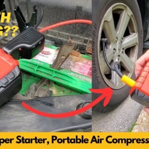 Battery Jumper Starter Portable 12V, Tire Inflator Portable Air Compressor | Worth Buying?
