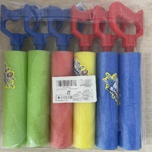 water guns shooter 6 pack super foam soakers blaster squirt guns pool noodles toy with plastic handle summer swimming be 3