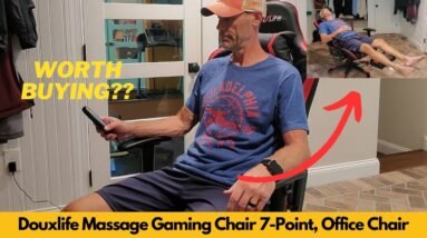 Douxlife Massage Gaming Chair 7 Point, Office Chair with Footrest and Lumbar Support | Worth Buying?