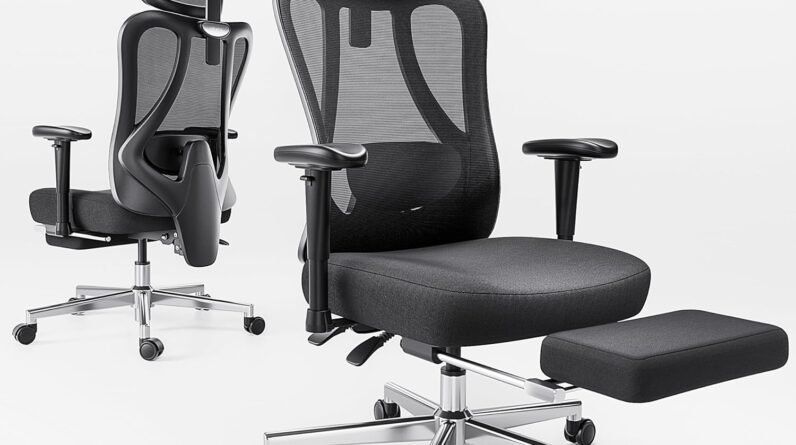 hbada p3 ergonomic office chair with 2d adjustable armrest office chair with 2d adjustable lumbar support computer chair