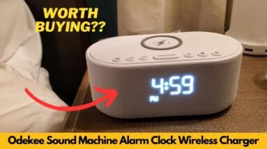 Odekee Sound Machine Alarm Clock Wireless Charger, White Noise Machine for Sleeping | Worth Buying?