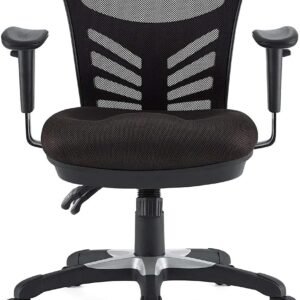 modway articulate ergonomic mesh office chair in red 2