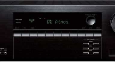 onkyo tx sr393 52 channel av receiver