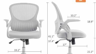 sweetcrispy ergonomic home office desk breathable mesh back lumbar support computer adjustable height swivel task chair 1 1