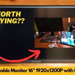 WUAWE Portable Monitor 16in 1920x1200P Travel Monitor for Laptop with Built in Stand | Worth Buying?