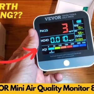 VEVOR Mini Air Quality Monitor 8 in 1, Professional Particle Counter | Worth Buying?