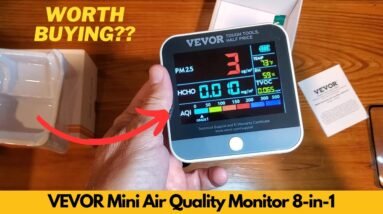 VEVOR Mini Air Quality Monitor 8 in 1, Professional Particle Counter | Worth Buying?