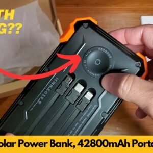 GOODaaa Solar Power Bank, 42800mAh Portable Charger Three USB Port 20W Fast Charging | Worth Buying?