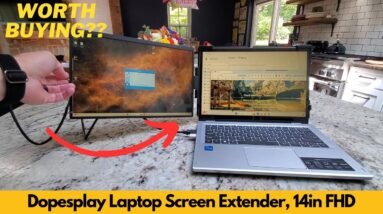 Dopesplay Laptop Screen Extender, 14in FHD External Portable Monitor for Laptop | Worth Buying?