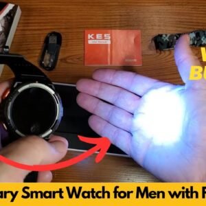 KE5 Military Smart Watch for Men with Flashlight SOS 3ATM Waterproof Watch,  Big Battery | Worth It?