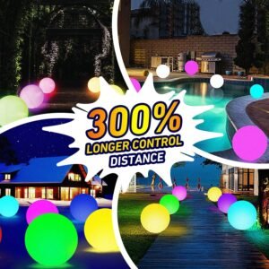 pool toys led beach ball with remote control 16 colors lights and 4 light modes 100ft control distance outdoor beach par 1