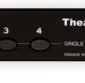 theater solutions ts4 four zone speaker selector box with ohm protection 4 pair speaker switcher black