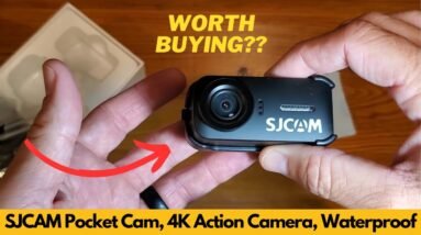 Worth It? SJCAM Pocket Cam, 4K Action Camera, Stabilization, Waterproof, Mini Helmet Camera,170° FOV