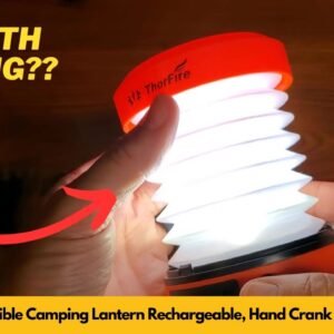 THORFIRE Collapsible Camping Lantern Rechargeable, Hand Crank Lantern Flashlight | Worth Buying?