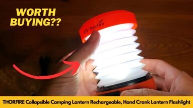 THORFIRE Collapsible Camping Lantern Rechargeable, Hand Crank Lantern Flashlight | Worth Buying?