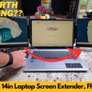 Worth It? domyfan 14in Laptop Screen Extender, FHD 1080P IPS Triple Portable Monitor for Laptop