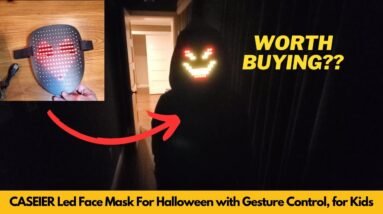 Worth It? CASEIER Led Face Mask | 2024 Upgraded Led Mask Halloween with Gesture Control Light Up Toy