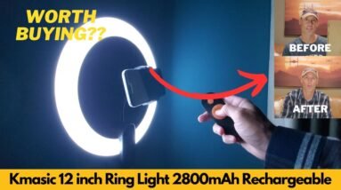 Worth It? Kmasic 12 inch Ring Light 2800mAh Rechargeable, LED Circle Light Cordless with 63in Tripod