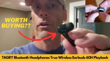 Worth It? TAGRY Bluetooth Headphones True Wireless Earbuds 60H Playback LED Power Display Earphones