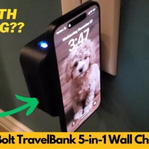 Blue Bolt TravelBank 5 in 1 Wall Charger with Wireless Charging Pad and Power Bank