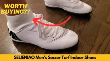 Worth It? SNELIENIAO Men's Soccer Cleats Shoes Turf Indoor Football Cleats High Top Breathable Shoes