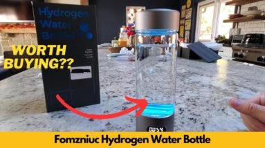 Worth It? Fomzniuc Hydrogen Water Bottle Hydrogen Water Bottle   Portable, Rechargeable, LED Timer