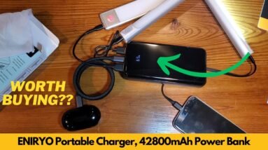 ENIRYO Portable Charger, 42800mAh Power Bank Built in Cable, PD 22.5w Fast Charging - Worth It?