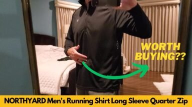 NORTHYARD Men's Running Shirt Long Sleeve Quarter Zip Pullover Moisture Wicking Quick Dry, Worth It?