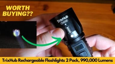 TrixHub Rechargeable Flashlights 2 Pack, 990,000 Lumens Super Bright Flashlight - Worth Buying?