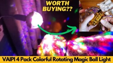 VAIPI 4 Pack Colorful Rotating Magic Ball Light Disco Colorful Magic Lamp Bulb Crystal | Worth It?