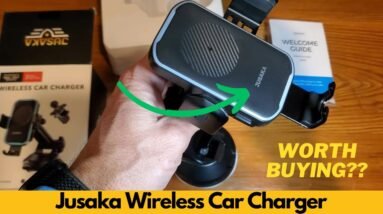 Jusaka Wireless Car Charger, 15W Fast Charging Auto Clamping Car Phone Holder Mount - Worth Buying?