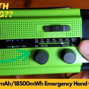 Aivica 5000mAh 18500mWh Emergency Hand Crank Radio with 2 Solar Panels, Portable - Worth Buying?